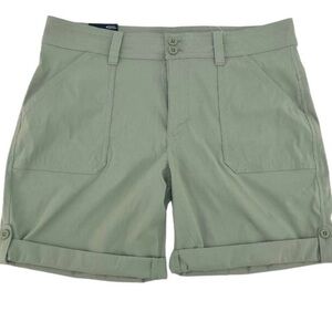 Eddie Bauer Ladies' Rolled hem Bermuda Short-Sage green